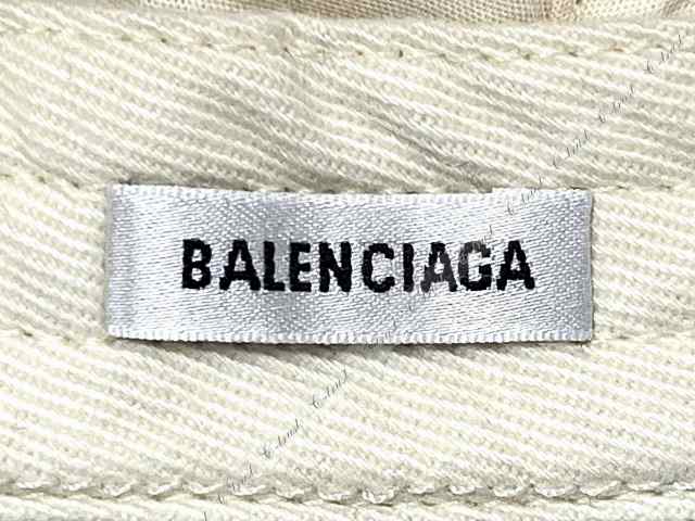 BALENCIAGA バレンシアガ キャップ BBロゴ ユニセックス フリーサイズ イタリア製 新品 ★ 0936 オフホワイト ★ M57  J460..